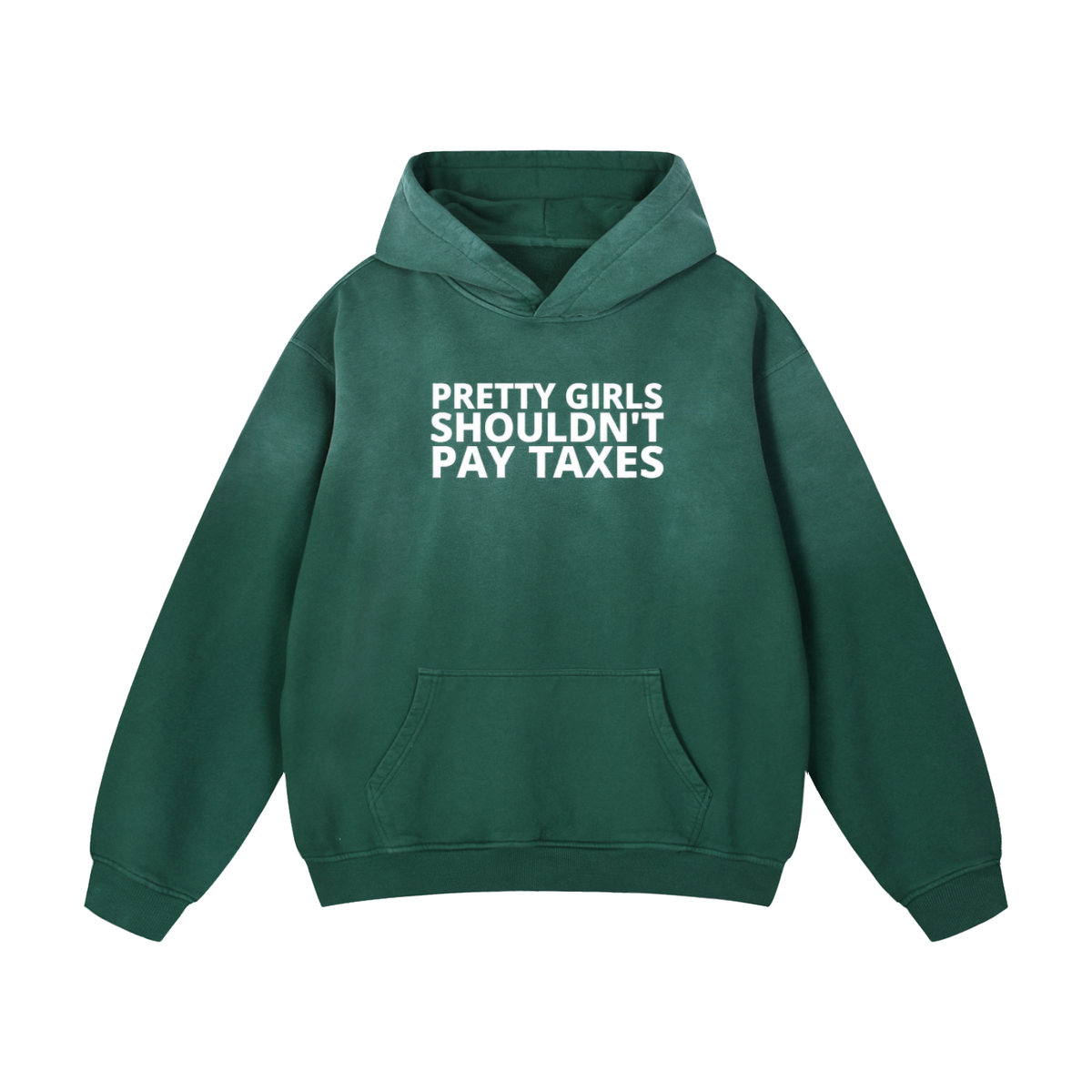 PRETTY GIRLS SHOULDN'T PAY TAXES Heavyweight Oversized Hoodie